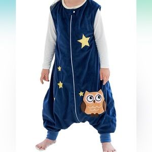 Toddler sleep sack w/feet openings, size S(1-3T)